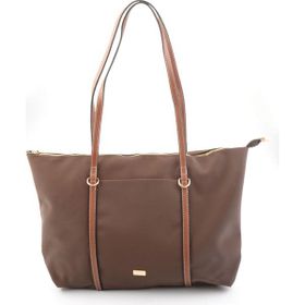 Bambi C06960223304 Kahve Kumaş Kadın Omuz Çantası