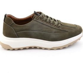 Bambi E01018240401 Haki Hakiki Deri Erkek Casual Ayakkabı