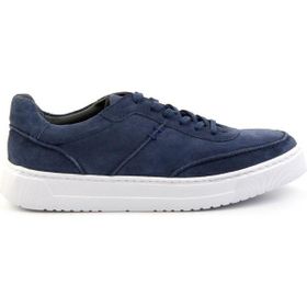Bambi E01034325002 Mavi Süet Deri Erkek Casual Ayakkabı