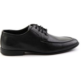 Bambi E01054143043 Siyah Napa Leather Erkek Klasik Ayakkabı