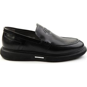 Bambi E01075619103 Siyah Leather Erkek Casual Ayakkabı