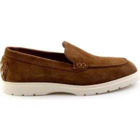 Bambi E01087112702 Taba Süet Erkek Loafer Ayakkabı