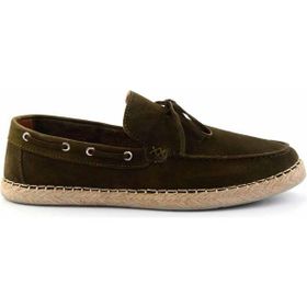 Bambi E01395409702 Haki Süet Hakiki Deri Erkek Espadril