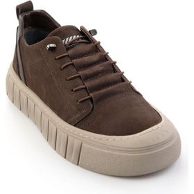 Bambi E01438082501 Kahve Hakiki Deri Erkek Casual Ayakkabı