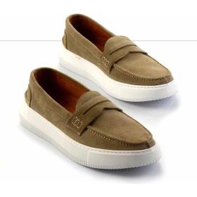 Bambi E01442000102 Yeşil Süet Hakiki Deri Erkek Casual Ayakkabı