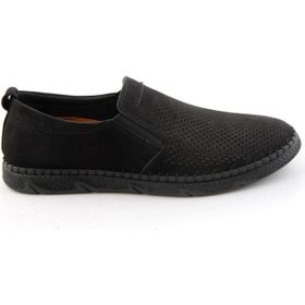 Bambi E01523182201 Siyah Hakiki Deri Erkek Casual Ayakkabı