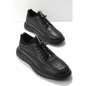 Bambi E01759091003 Siyah Leather Erkek Casual Ayakkabı