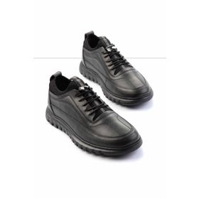 Bambi E01759091003 Siyah Leather Erkek Casual Ayakkabı