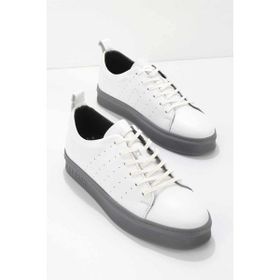 Bambi E01811338103 Beyaz Leather Erkek Sneaker