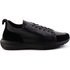 Bambi E01863917003 Siyah Leather Erkek Casual Ayakkabı