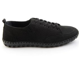 Bambi E01900250701 Siyah Hakiki Deri Erkek Casual Ayakkabı