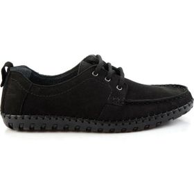 Bambi E01900400001 Siyah Leather Erkek Casual Ayakkabı