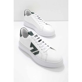 Bambi E01901521303 Beyaz Yeşil Leather Erkek Sneaker