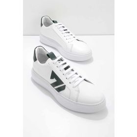 Bambi E01901521303 Beyaz Yeşil Leather Erkek Sneaker