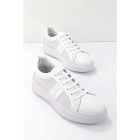 Bambi E01901537903 Beyaz Leather Erkek Sneaker