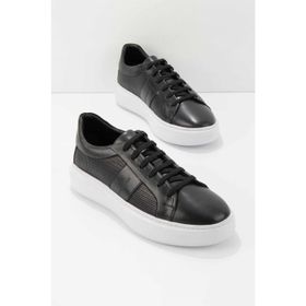 Bambi E01901537903 Siyah Leather Erkek Sneaker