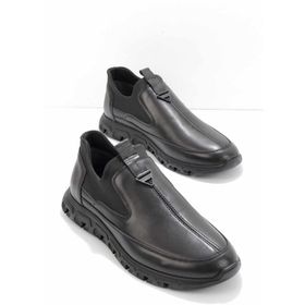 Bambi E01958156843 Siyah Napa Leather Erkek Casual Ayakkabı