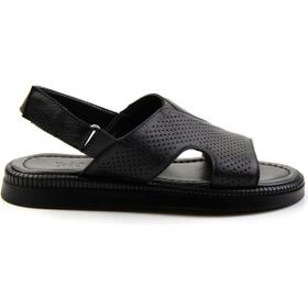 Bambi E05557240643 Siyah Leather Erkek Sandalet