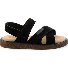 Bambi E05801030602 Siyah Leather Erkek Sandalet
