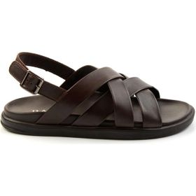 Bambi E05863955543 Kahve Leather Erkek Sandalet
