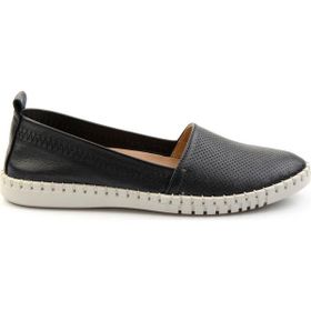 Bambi K01028031603 Siyah Leather Kadın Casual Ayakkabı