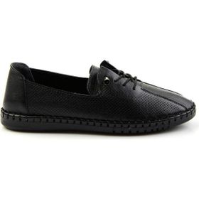 Bambi K01028130503 Siyah Leather Kadın Casual Ayakkabı