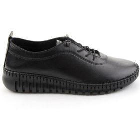 Bambi K01045400003 Siyah Hakiki Deri Kadın Casual Ayakkabı