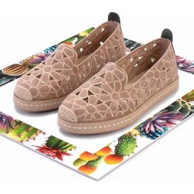 Bambi K01117992302 Vizon Süet Kadın Espadril Ayakkabı