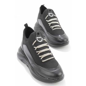 Bambi K01212021514 Siyah Açma Kadın Sneaker