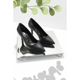 Bambi K01231304309 Siyah Kadın Klasik Topuklu Ayakkabı