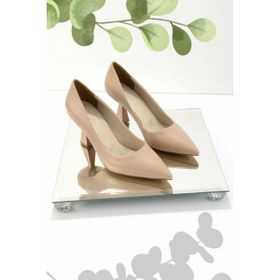 Bambi K01231304809 Bej Kadın Klasik Topuklu Ayakkabı