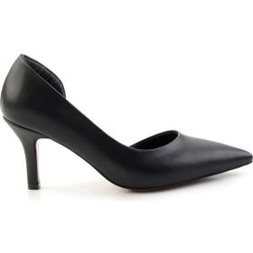 Bambi K01231363909 Siyah Kadın Klasik Topuklu Ayakkabı