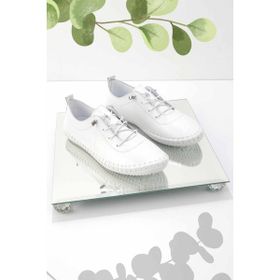 Bambi K01272000403 Deri Beyaz Kadın Casual Ayakkabı