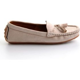 Bambi K01309000672 Bej Kadın Loafer Ayakkabı