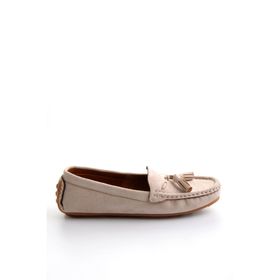 Bambi K01309000672 Bej Kadın Loafer Ayakkabı