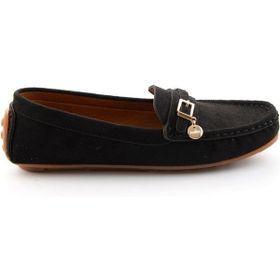 Bambi K01309000772 Siyah Kadın Loafer Ayakkabı