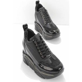 Bambi K01313000267 Siyah Paraşüt Kadın Sneaker