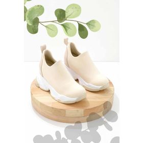 Bambi K01313001617 Bej Streç Kadın Sneaker