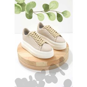 Bambi K01344008009 Bej Kadın Sneaker