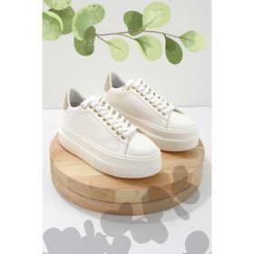 Bambi K01344008009 Beyaz Kadın Sneaker