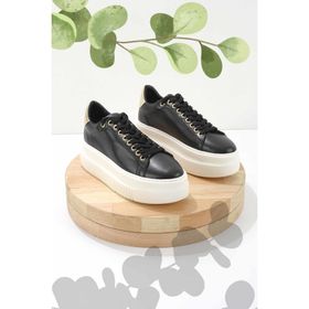 Bambi K01344008009 Siyah Kadın Sneaker