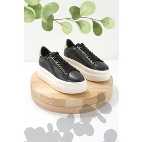 Bambi K01344008009 Siyah Kadın Sneaker