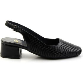 Bambi K01531252103 Siyah Leather Kadın Klasik Topuklu Ayakkabı