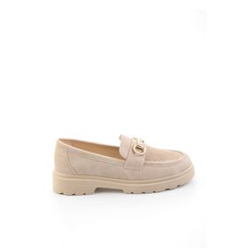 Bambi K01536103737 Bej Kadın Loafer Ayakkabı