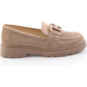 Bambi K01536104772 Vizon Kadın Loafer Ayakkabı