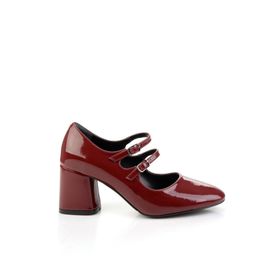 Bambi K01565016398 Bordo Kadın Klasik Topuklu Ayakkabı
