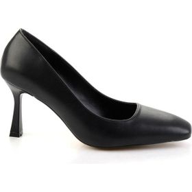 Bambi K01565016809 Siyah Kadın Klasik Topuklu Ayakkabı