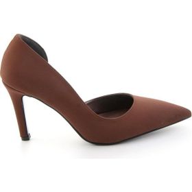 Bambi K01565017171 Kahve Kadın Klasik Topuklu Ayakkabı