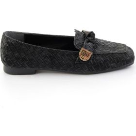 Bambi K01641022471 Siyah Kadın Loafer Ayakkabı