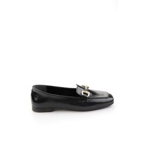 Bambi K01641023042 Siyah Kadın Loafer Ayakkabı